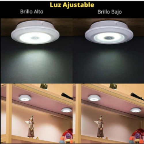 SET DE 3 LUCES LED CON CONTROL REMOTO