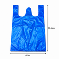 BOLSA GRANDE AZUL DE PLASTICO PAQUETE X 100 UND